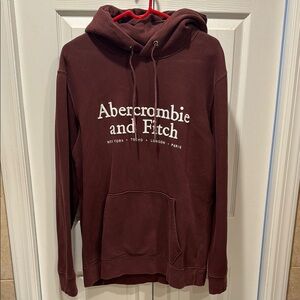 Abercrombie & Fitch Burgundy Hoodie